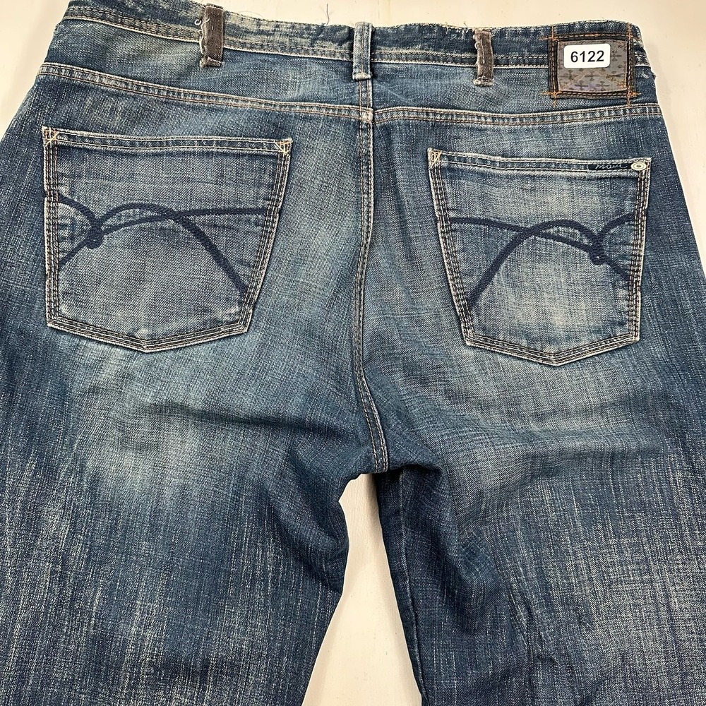 VTG Mavi Max Wide Leg Baggy Jeans Men Fits 40X28 Relaxed Blue Denim‎ Cotton Y2K